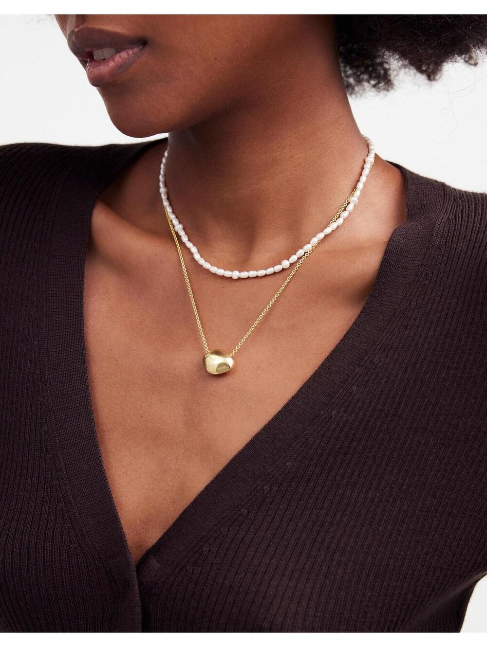 Madewell Dainty Freshwater Pearl Necklace Set - Picture 4 of 4